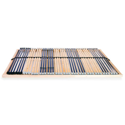 Slatted Bed Base without Mattress with 42 Slats 7 Zones 140x200 cm