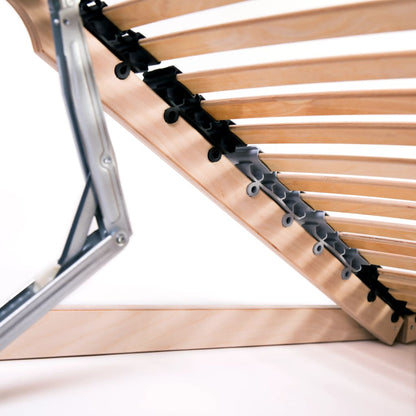 Slatted Bed Base without Mattress with 42 Slats 7 Zones 100x200 cm