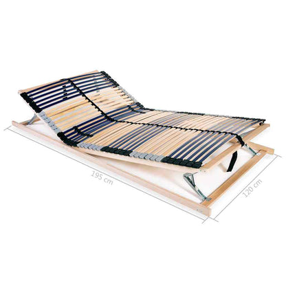 Bed Base | Natural Birch | Solid beechwood frame with birch slats