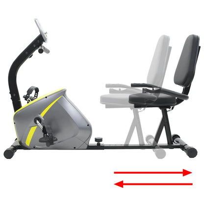 91443 vidaXL Magnetic Recumbent Exercise Bike with Pulse Measurement