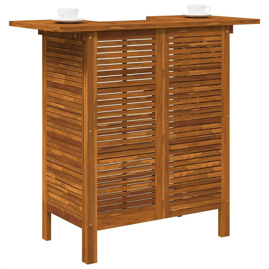 Bar Table | Warm Brown | Solid Acacia Wood | 110x50x105 cm | Bar Table