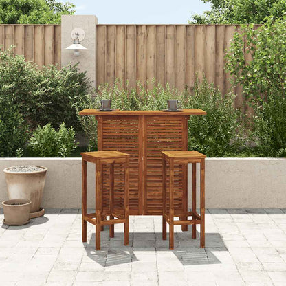 Bar Table And Chair Set | Warm brown | Solid Acacia wood | Standard