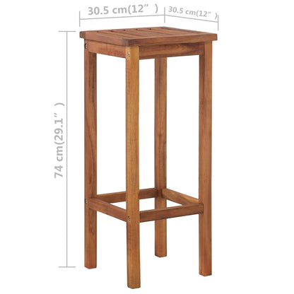 Bar Table And Chair Set | Warm brown | Solid Acacia wood | Standard