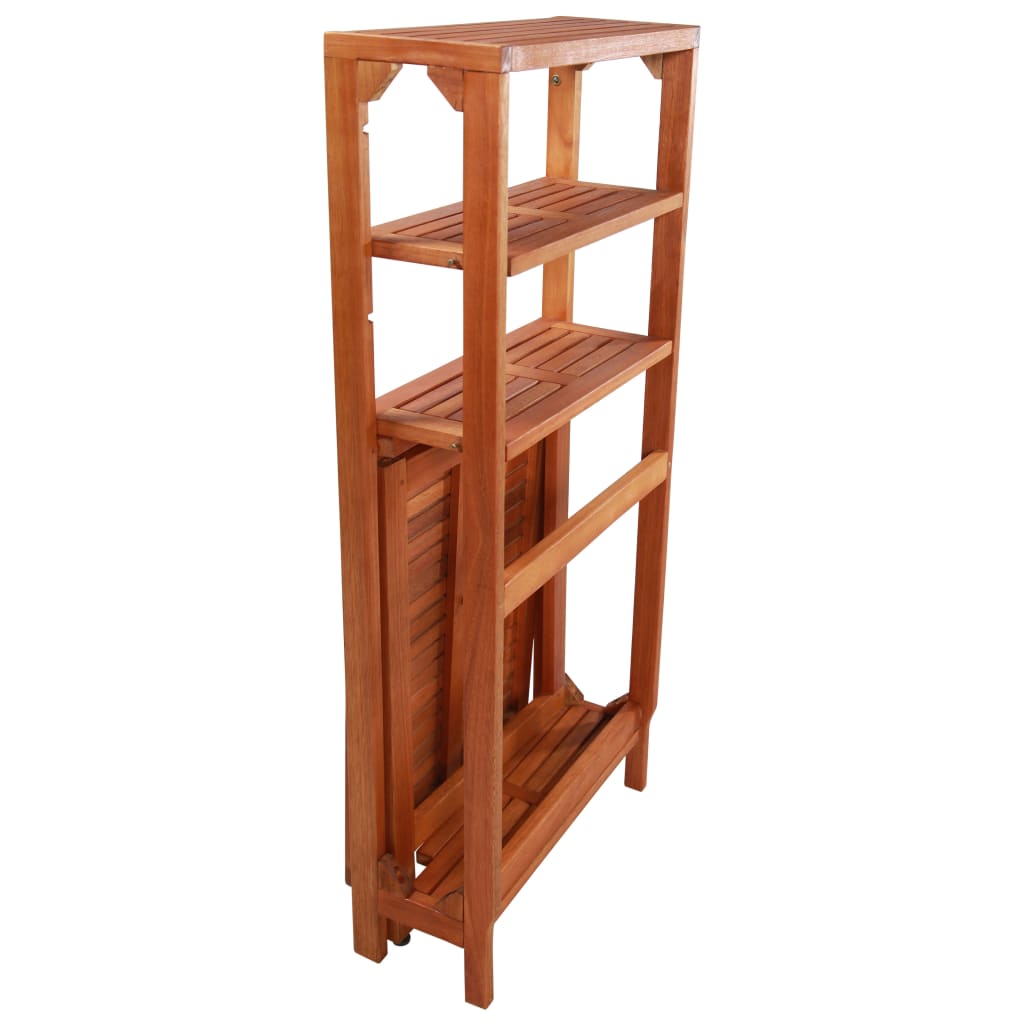 Bistro Set | Natural wood | Solid acacia wood | 2-seater | Foldable