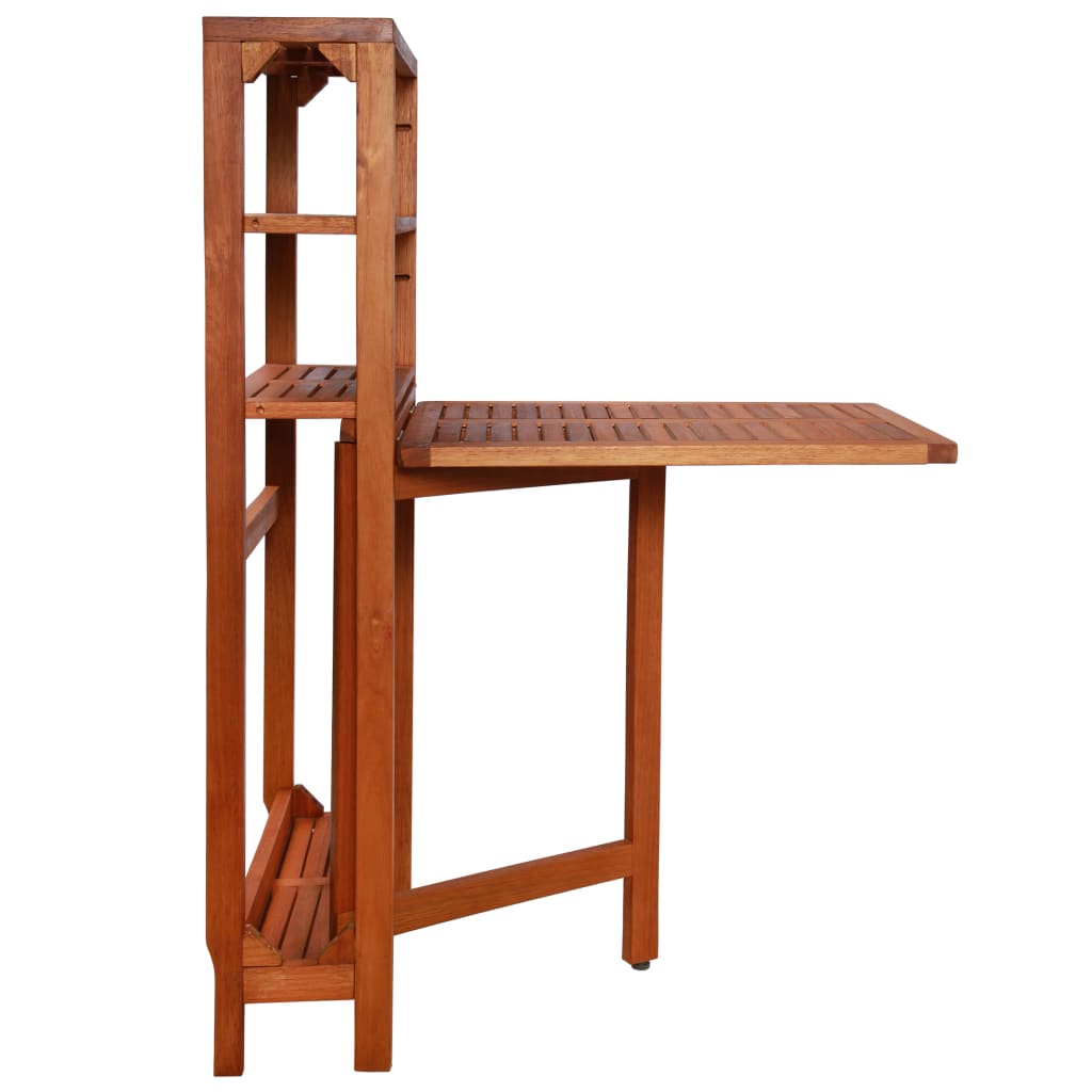 Bistro Set | Natural wood | Solid acacia wood | 2-seater | Foldable