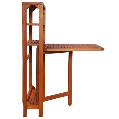 Bistro Set | Natural wood | Solid acacia wood | 2-seater | Foldable
