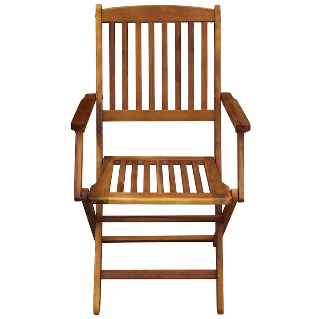 Outdoor Dining Set 7 pcs Brown Solid eucalyptus wood