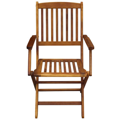 Outdoor Dining Set 7 pcs Brown Solid eucalyptus wood