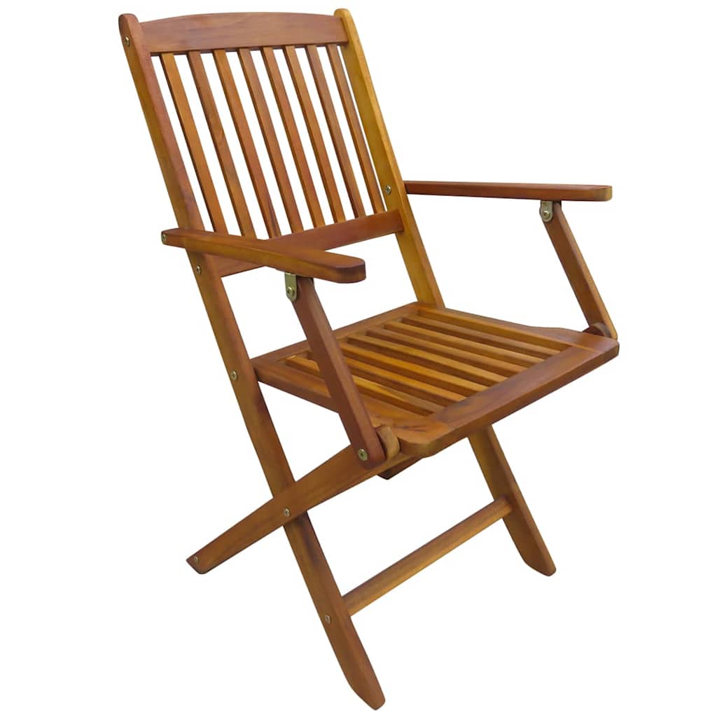 Outdoor Dining Set 7 pcs Brown Solid eucalyptus wood