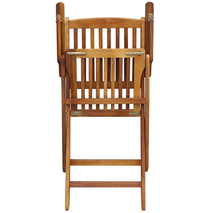 Outdoor Dining Set 7 pcs Brown Solid eucalyptus wood
