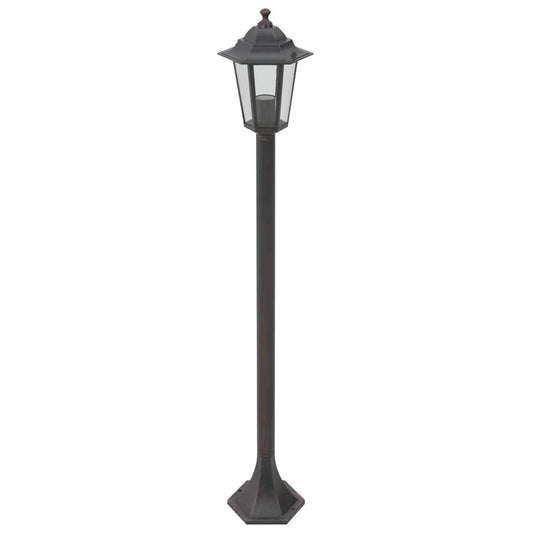 Garden Post Lights 6 pcs E27 110 cm Aluminium Bronze