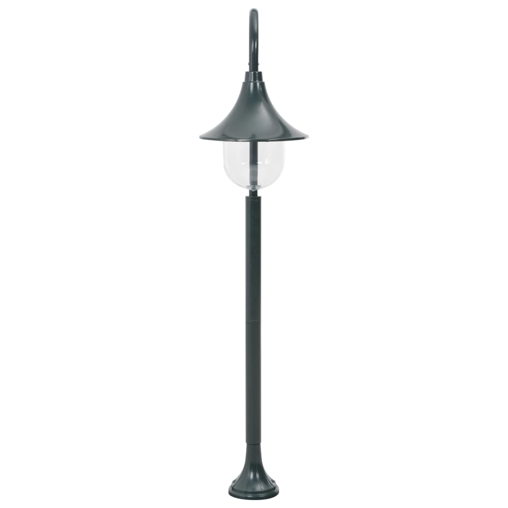 Garden Post Light E27 120 cm Aluminium Dark Green
