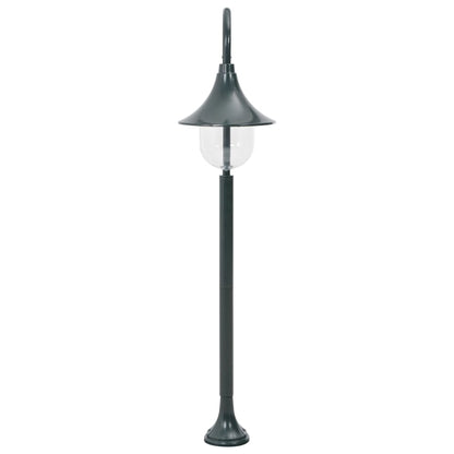 Garden Post Light E27 120 cm Aluminium Dark Green