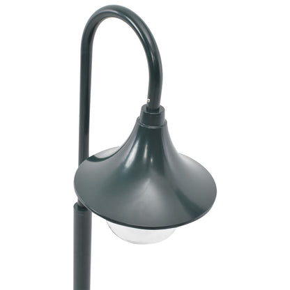 Garden Post Light E27 120 cm Aluminium Dark Green