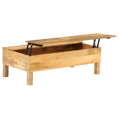 246320 vidaXL Coffee Table Solid Mango Wood 110x55x35 cm