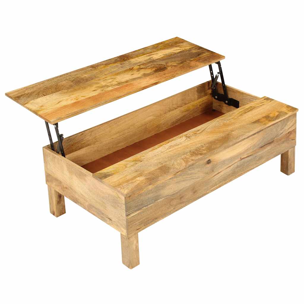246320 vidaXL Coffee Table Solid Mango Wood 110x55x35 cm