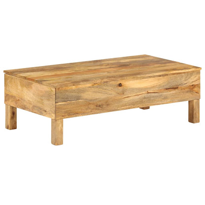 246320 vidaXL Coffee Table Solid Mango Wood 110x55x35 cm