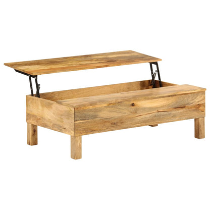246320 vidaXL Coffee Table Solid Mango Wood 110x55x35 cm