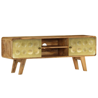 246340 vidaXL TV Cabinet Solid Mango Wood 120x30x45 cm