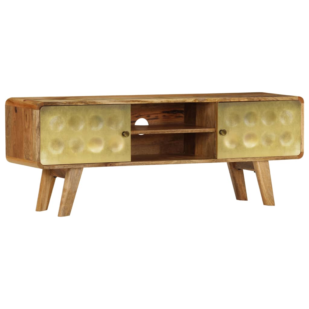 246340 vidaXL TV Cabinet Solid Mango Wood 120x30x45 cm