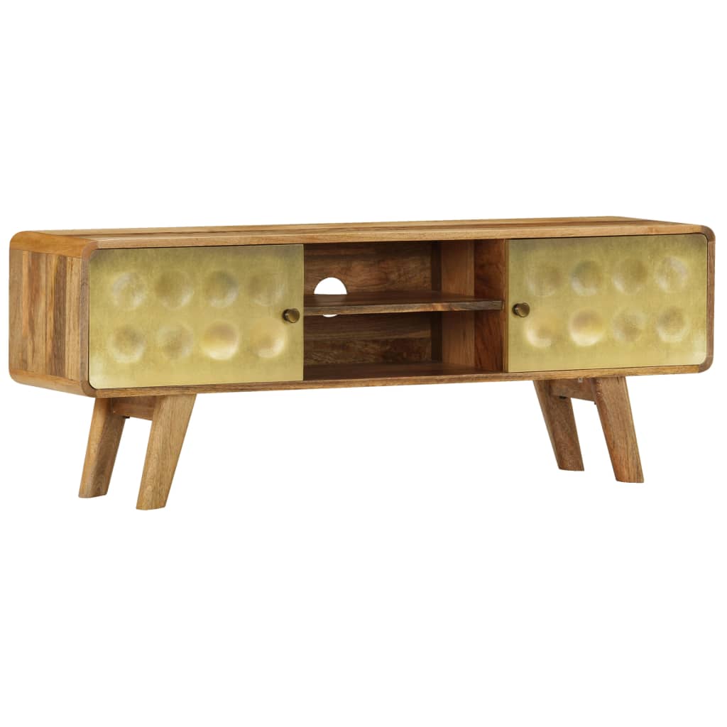 246340 vidaXL TV Cabinet Solid Mango Wood 120x30x45 cm