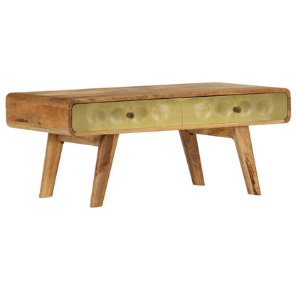 246344 vidaXL Coffee Table Solid Mango Wood 90x50x40 cm