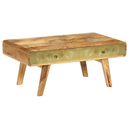 246344 vidaXL Coffee Table Solid Mango Wood 90x50x40 cm