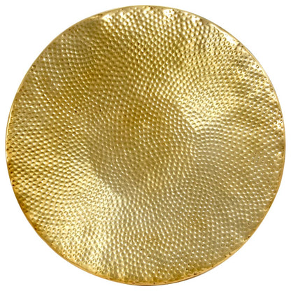 246508 vidaXL Coffee Table Hammered Aluminium 70x30 cm Brass