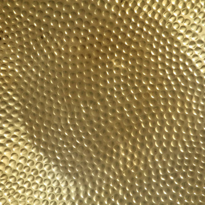 246508 vidaXL Coffee Table Hammered Aluminium 70x30 cm Brass