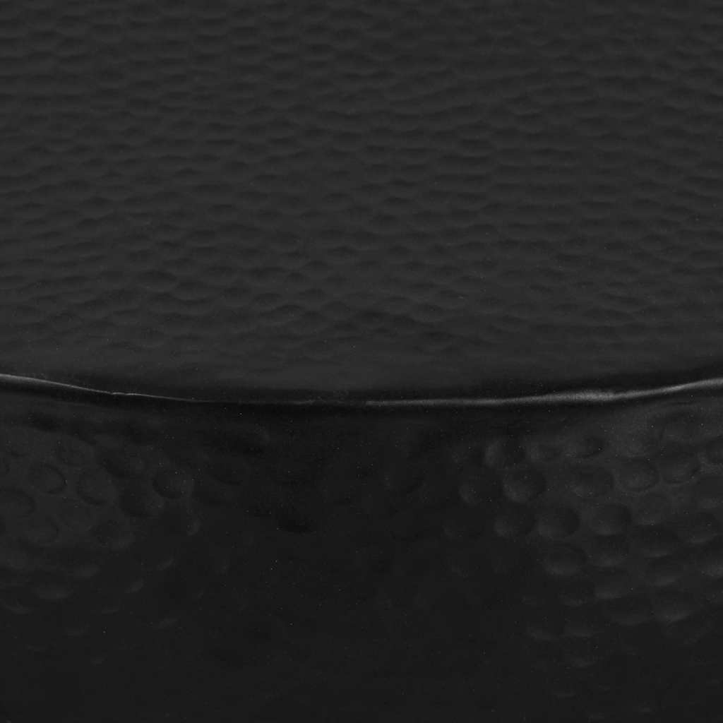 246510 vidaXL Coffee Table Hammered Aluminium 70x30 cm Black