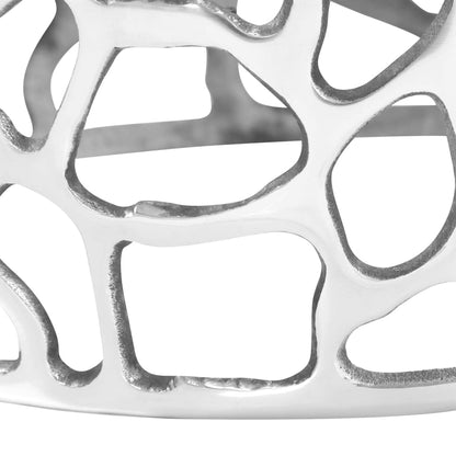 Coffee Table Casted Aluminium 70x30 cm Silver