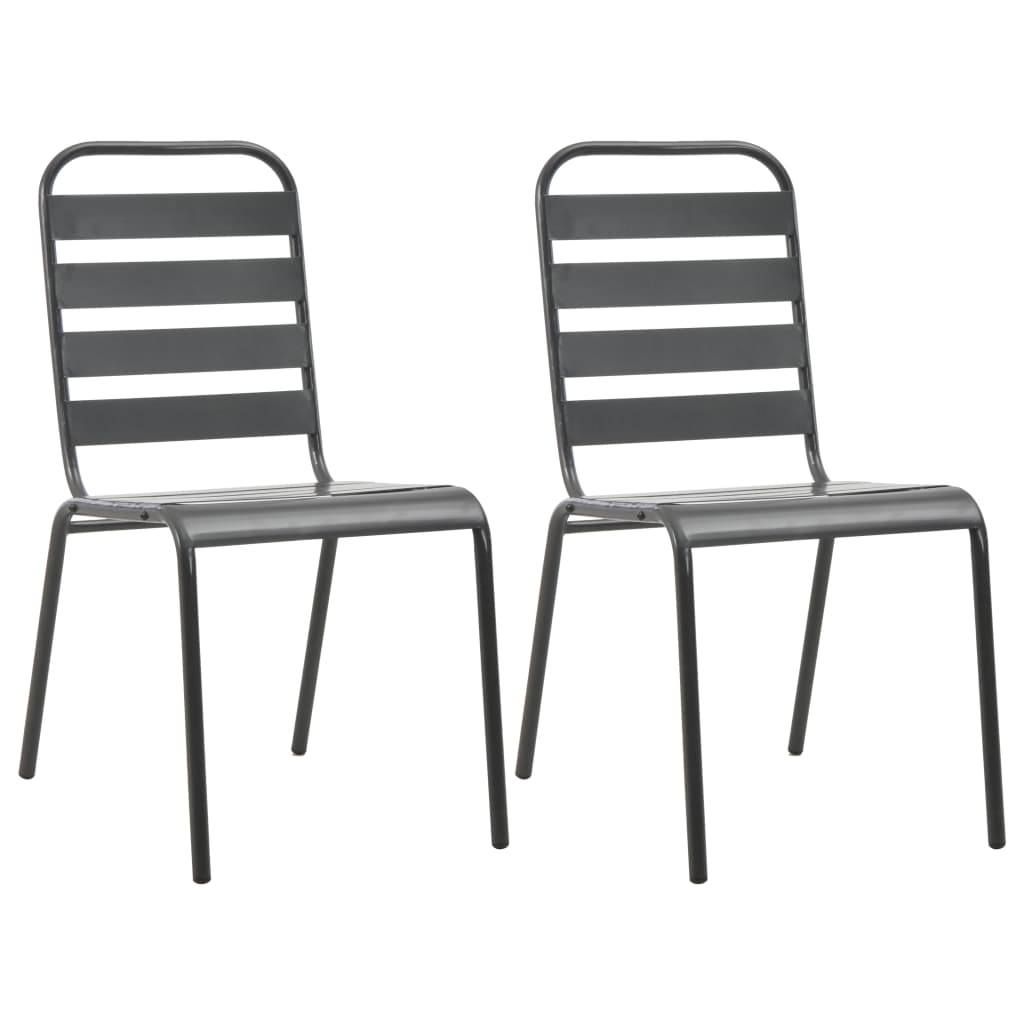 Bistro Set | Dark Grey | E-coated and powder-coated steel | Standard