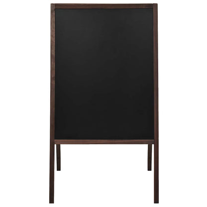 246428 vidaXL Double-sided Blackboard Cedar Wood Free Standing 60x80 cm