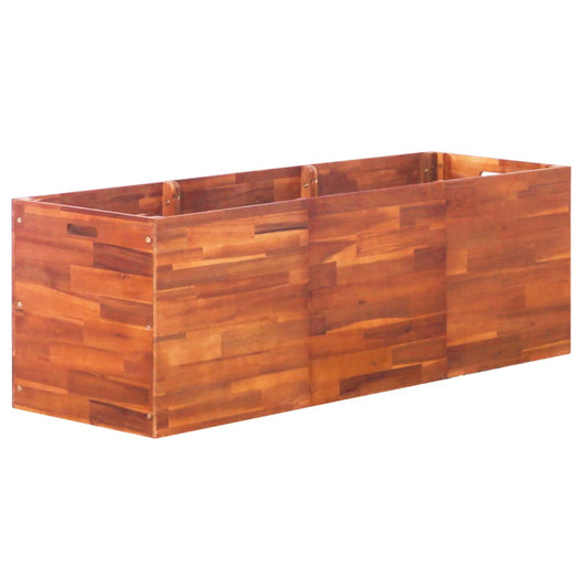 Raised Bed | Natural brown | Solid Acacia wood | Large | Durable
