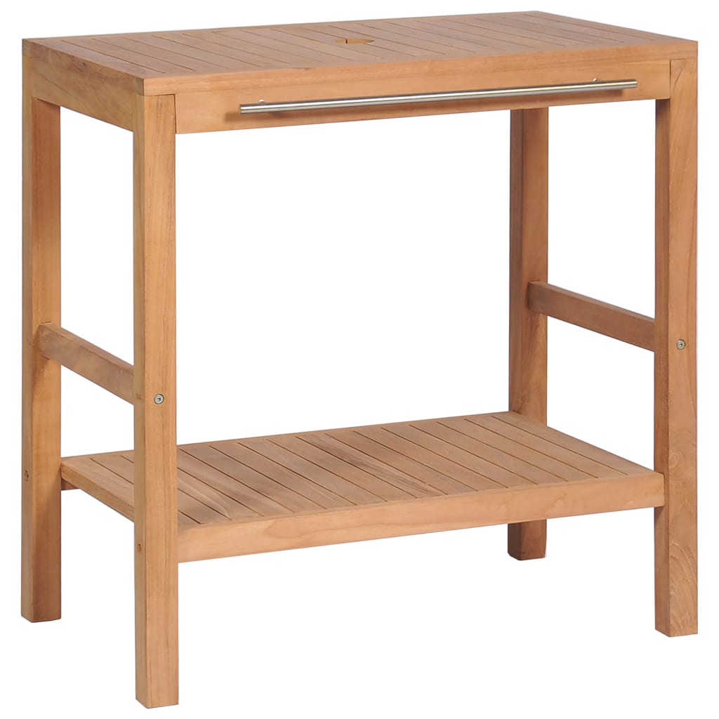 Bathroom Vanity Cabinet Solid Teak 74x45x75 cm