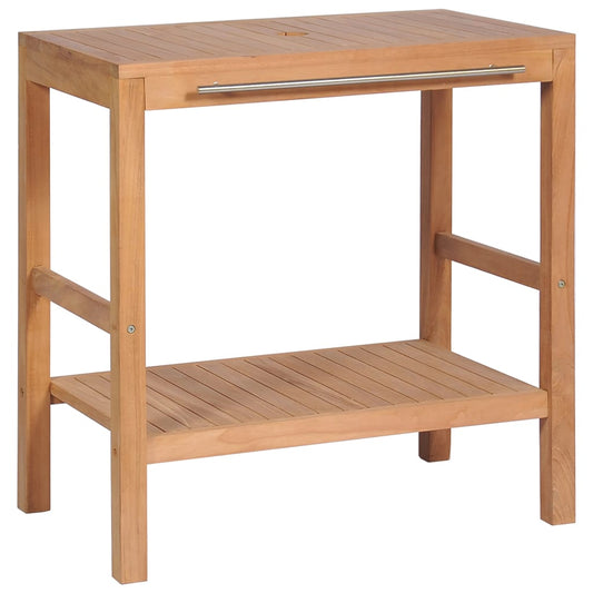 Bathroom Vanity Cabinet Solid Teak 74x45x75 cm