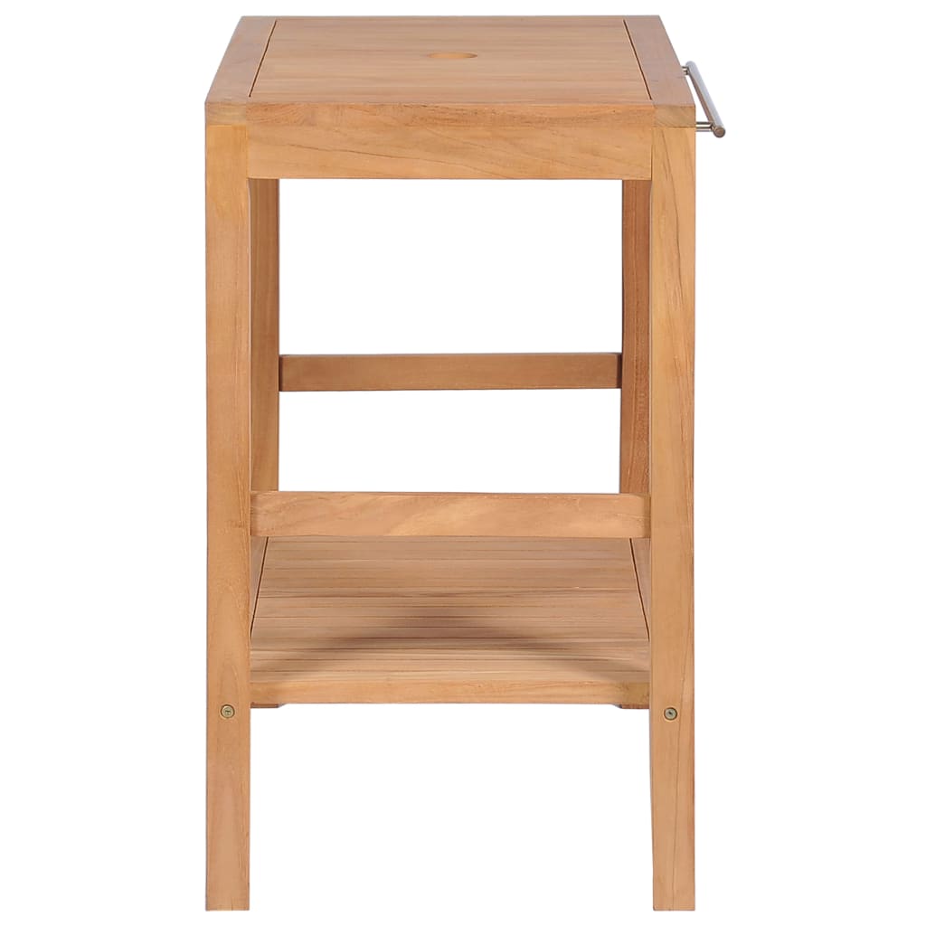 Bathroom Vanity Cabinet Solid Teak 74x45x75 cm