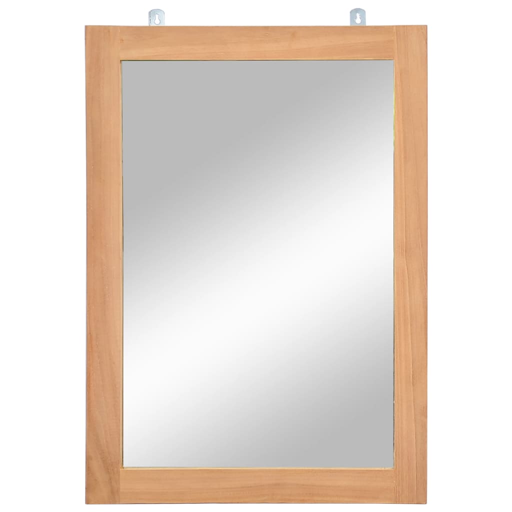 246501 vidaXL Wall Mirror Solid Teak 50x70 cm