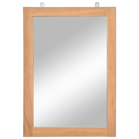 246501 vidaXL Wall Mirror Solid Teak 50x70 cm