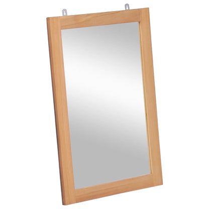246501 vidaXL Wall Mirror Solid Teak 50x70 cm