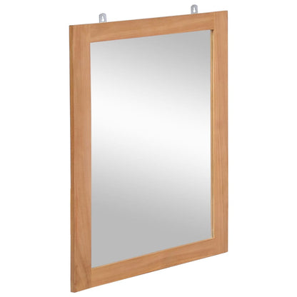 246501 vidaXL Wall Mirror Solid Teak 50x70 cm