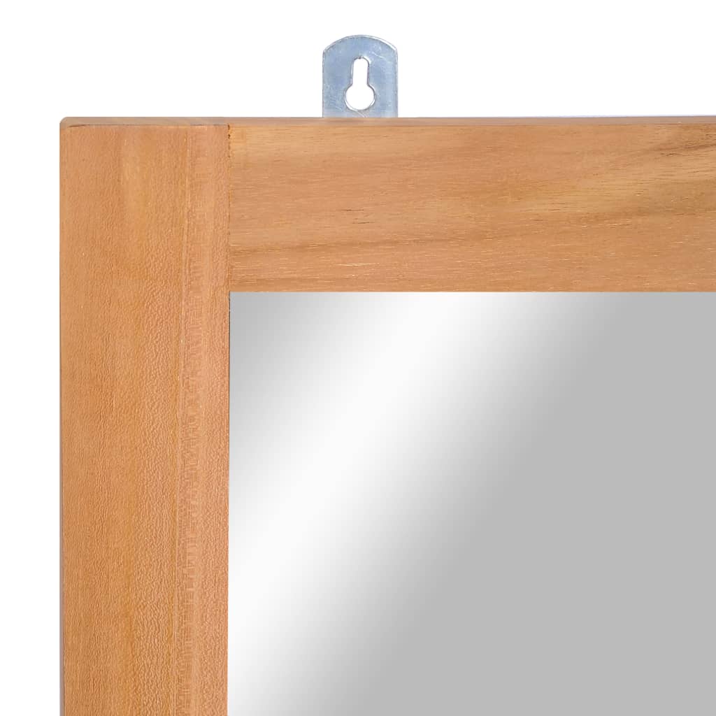 246501 vidaXL Wall Mirror Solid Teak 50x70 cm