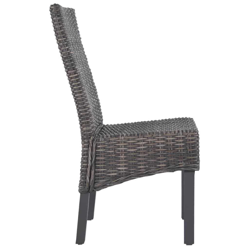 Dining Chair | Set of 2 | Brown with grey wash