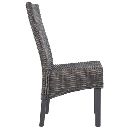 Dining Chair | Set of 2 | Brown with grey wash