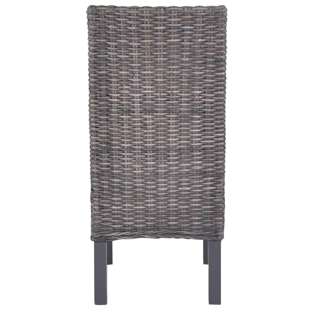 Dining Chair | Set of 2 | Brown with grey wash
