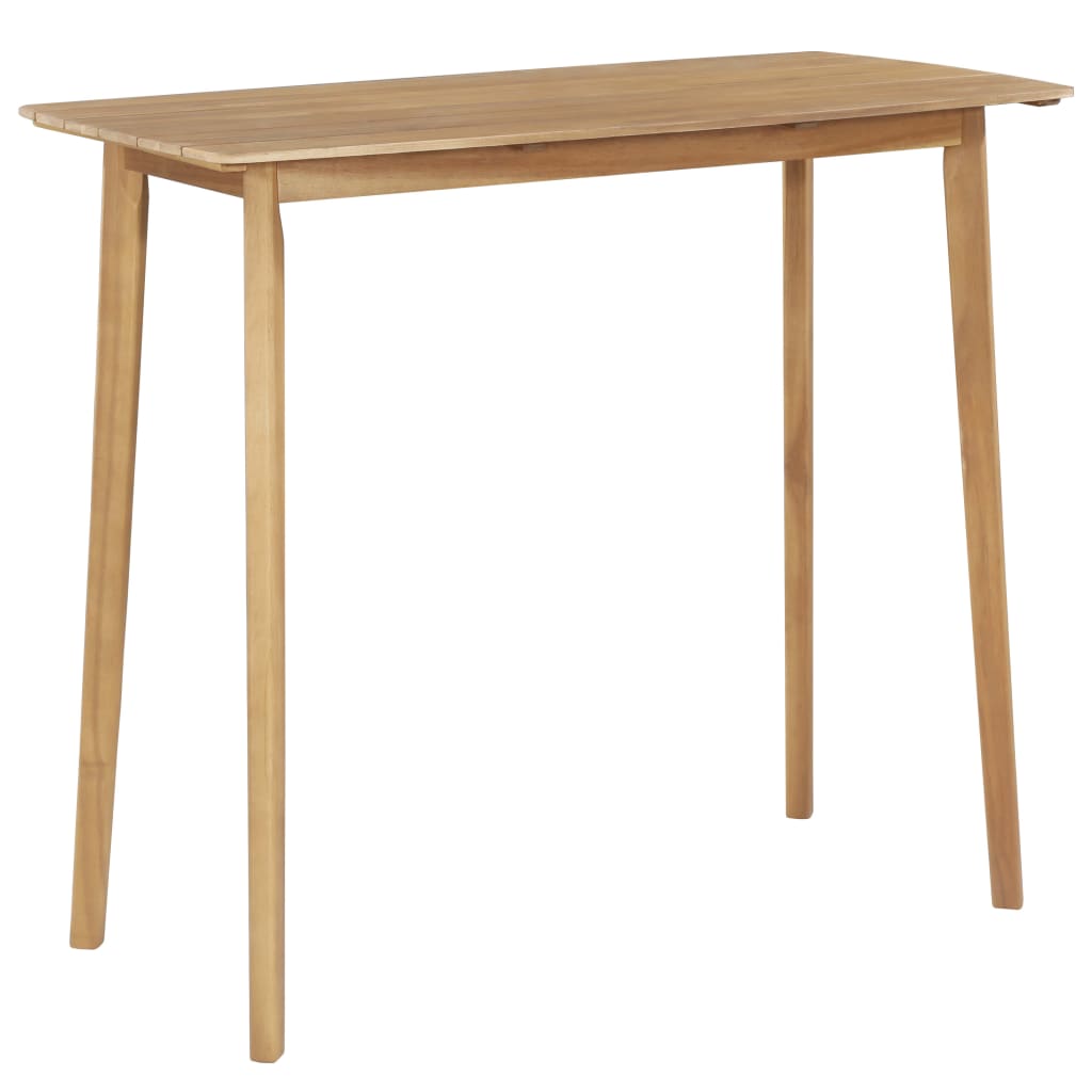 Bar Set | Brown and light grey | Solid Acacia Wood, PE Rattan | Medium