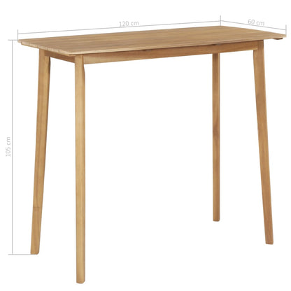Bar Set | Brown and light grey | Solid Acacia Wood, PE Rattan | Medium