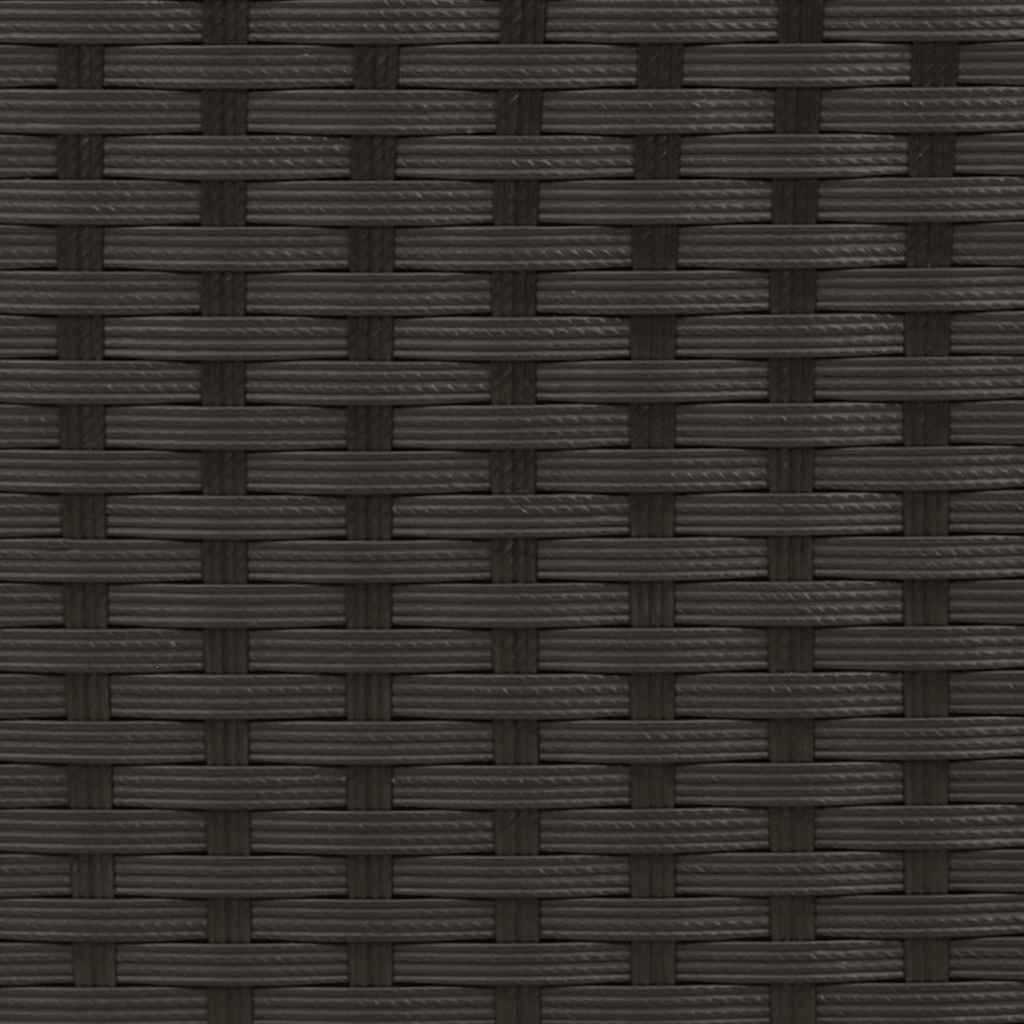 Stackable Outdoor Chairs 2 pcs Poly Rattan Black