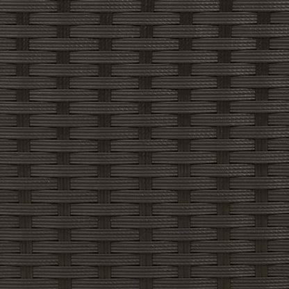Stackable Outdoor Chairs 2 pcs Poly Rattan Black