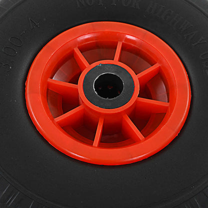 142972 vidaXL Sack Truck Wheels 4 pcs Solid PU 3.00-4 (260x85)
